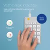 R-Go Tools numerická klávesnica R-Go Numpad Break, ergonomická numerická klávesnica so softvérom na prestávky, káblová, biela