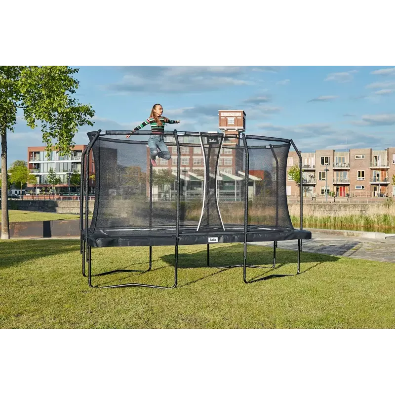 Nadzemná trampolína Salta Premium Black Edition obdĺžniková