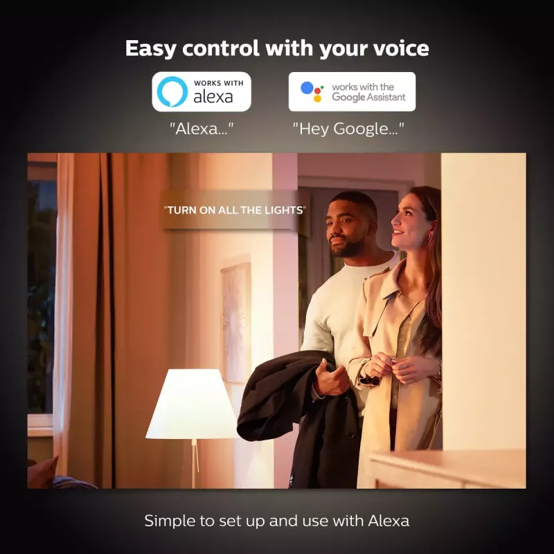 Philips Hue White A60 – E27 smart žiarovka – 800 (2-pack)