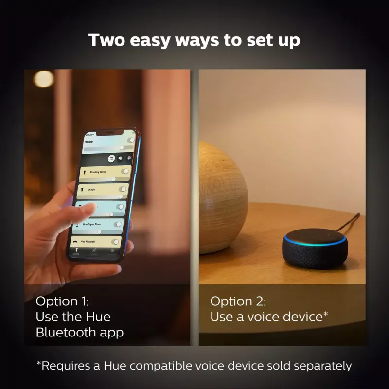 Inteligentná žiarovka Philips Hue White Candle E14, Bluetooth, 6 kWh/1000h, AC, biela, rozmery 72×55×174 mm