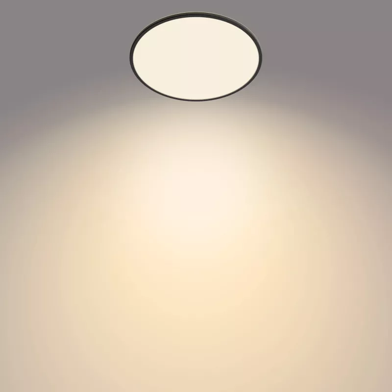 Stropné svietidlo Philips Functional Super tenké 36 W LED čierne okrúhle