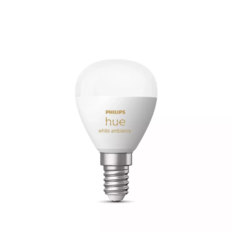 Philips Hue White ambience Lustre – E14 inteligentná žiarovka, inteligentná žiarovka, Bluetooth/Zigbee, biela, LED, E14, P45