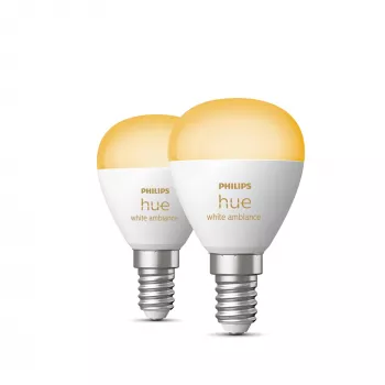 Philips Hue White Ambiance Lustre – E14 inteligentná žiarovka – balenie 2 ks