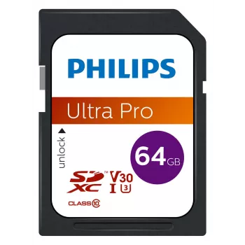 Flash pamäť Philips 64 GB SDXC UHS-I Class 10 FM64SD65B