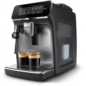 Kávovar na espresso Philips EP3329/70 — plnoautomatický, 1,8-litrová nádrž na vodu, integrovaný mlynček, 2 výpuste, 1500 W