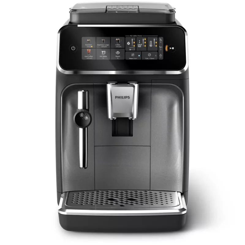 Kávovar na espresso Philips EP3329/70 — plnoautomatický, 1,8-litrová nádrž na vodu, integrovaný mlynček, 2 výpuste, 1500 W
