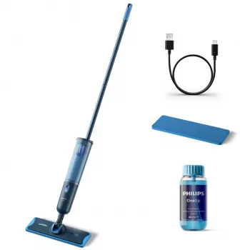 Elektrický mop Philips XV3101/01 batéria mokrý bezvreckový modrá 1,2 Ah