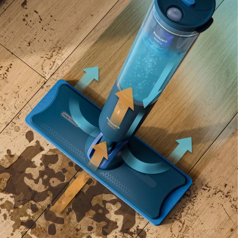 Elektrický mop Philips XV3101/01 batéria mokrý bezvreckový modrá 1,2 Ah