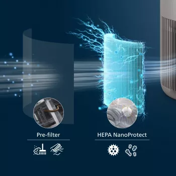 Philips AC0921/14 čistička vzduchu 65 m² 49 dB 21 W béžová
