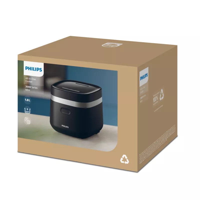 Philips 3000 series HD3090/80 elektrický tlakový hrniec čierny 436 W
