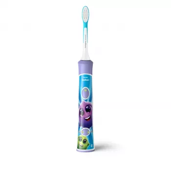 Sonická zubná kefka Philips Sonicare For Kids HX6322/12 – integrovaná Li-Ion batéria, 1 rukoväť, 2 hlavice, režim denná starostlivosť