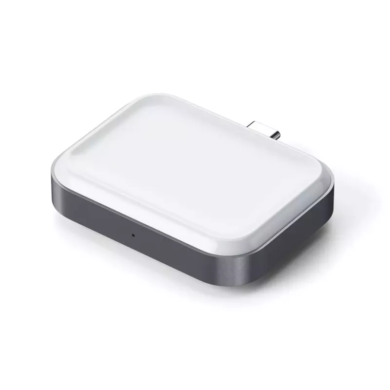 Nabíjačka pre mobilné zariadenia Satechi ST-UC2WCDM USB bezdrôtové nabíjanie headset smartwatch strieborná biela