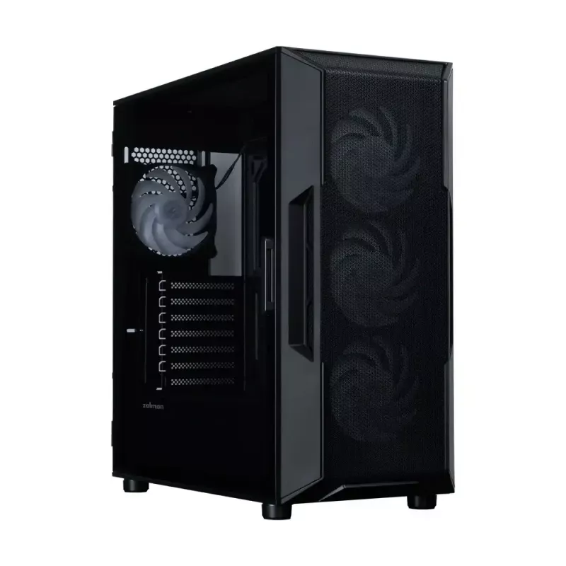 ZALMAN PC skriňa i3 NEO V2 Mid Tower, ARGB ventilátory x4, čierna