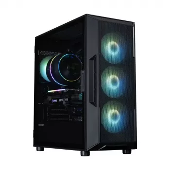 ZALMAN PC skriňa i3 NEO V2 Mid Tower, ARGB ventilátory x4, čierna