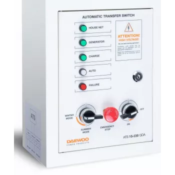 Automatický prepínač DAEWOO ATS15-230GDA, 230 V, 50 Hz, nástenný, nehrdzavejúca oceľ, 5 kg