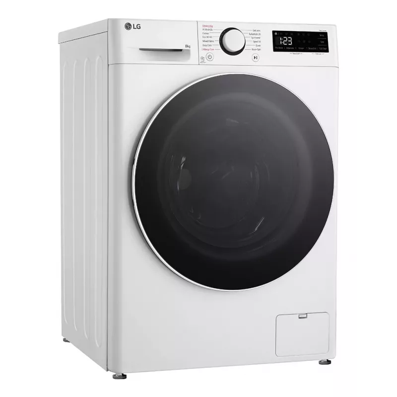 LG F2WR508S0W práčka s predným plnením 8 kg 1160 ot/min čierna, biela