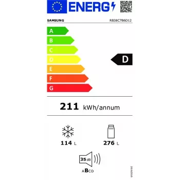 Samsung RB38C7B6D12 voľne stojaca chladnička 390 l
