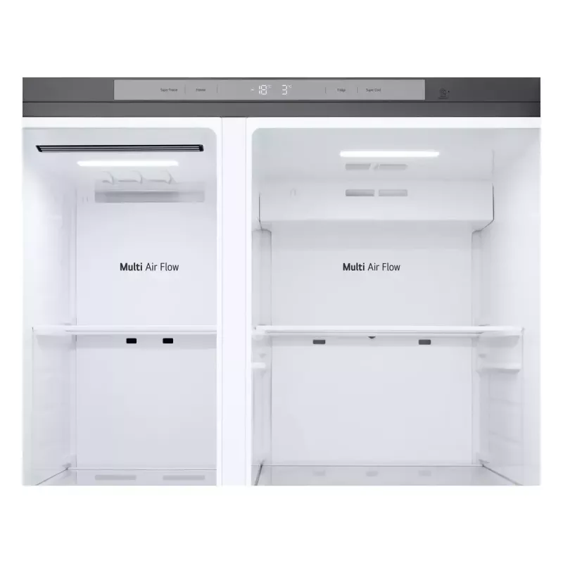 LG NatureFRESH GSBC40PYPE americká chladnička s mrazničkou – Prime Silver – energetická trieda E