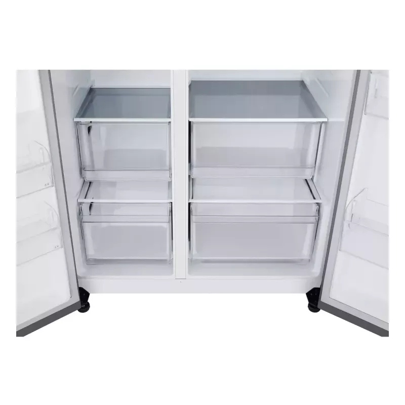 LG NatureFRESH GSBC40PYPE americká chladnička s mrazničkou – Prime Silver – energetická trieda E