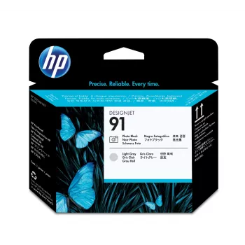 HP 91 foto čierna a svetlosivá DesignJet tlačová hlava, HP DesignJet Z6100 tlačová séria, termálna atramentová, čierna, Singapur, 28 mm, 143 mm