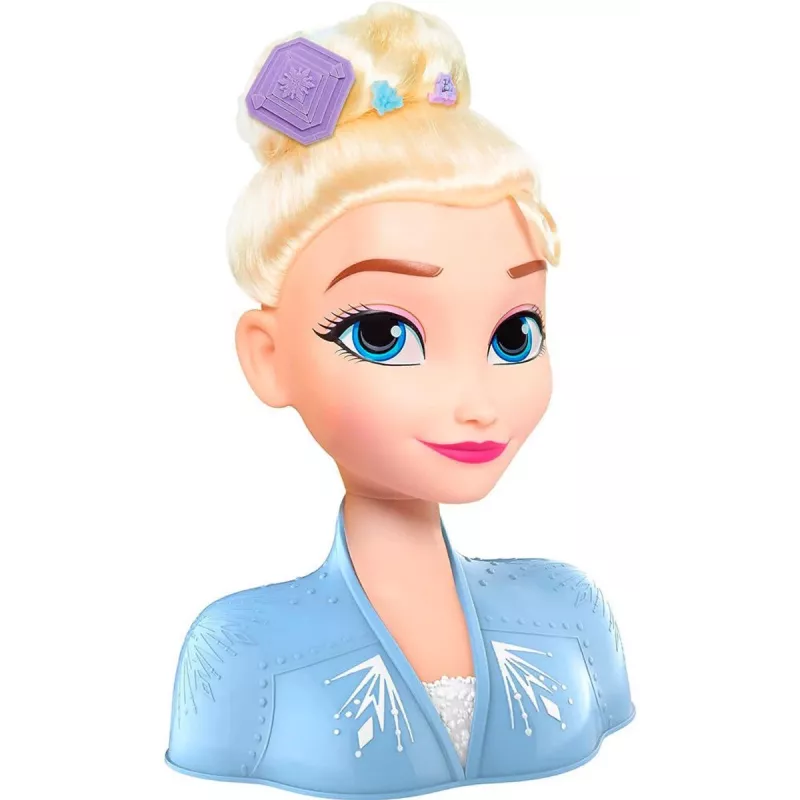 Just Play Disney Frozen 2, make-up/účesová hlava bábiky, ženské, 3 roky, 120 mm, viacfarebná