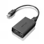 Lenovo DisplayPort na Dual-DisplayPort monitorový kábel USB-A čierny