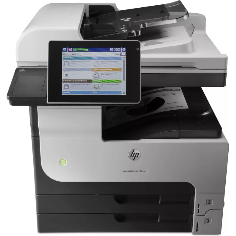 HP LaserJet Enterprise MFP M725dn, laserová, čiernobiela tlač, 1200 x 1200 DPI, A3, priama tlač, čierna, sivá
