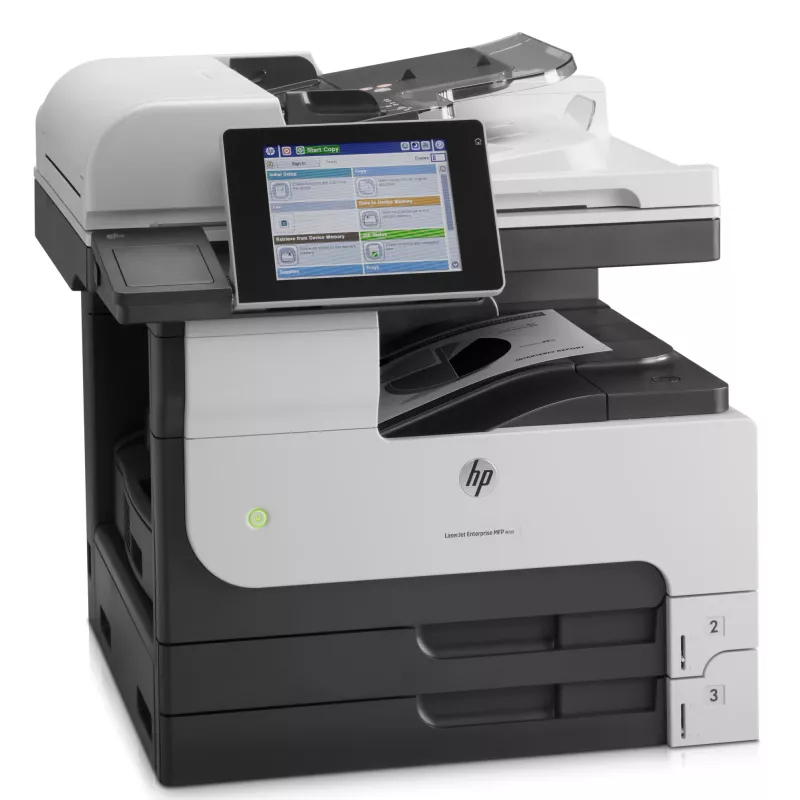 HP LaserJet Enterprise MFP M725dn, laserová, čiernobiela tlač, 1200 x 1200 DPI, A3, priama tlač, čierna, sivá