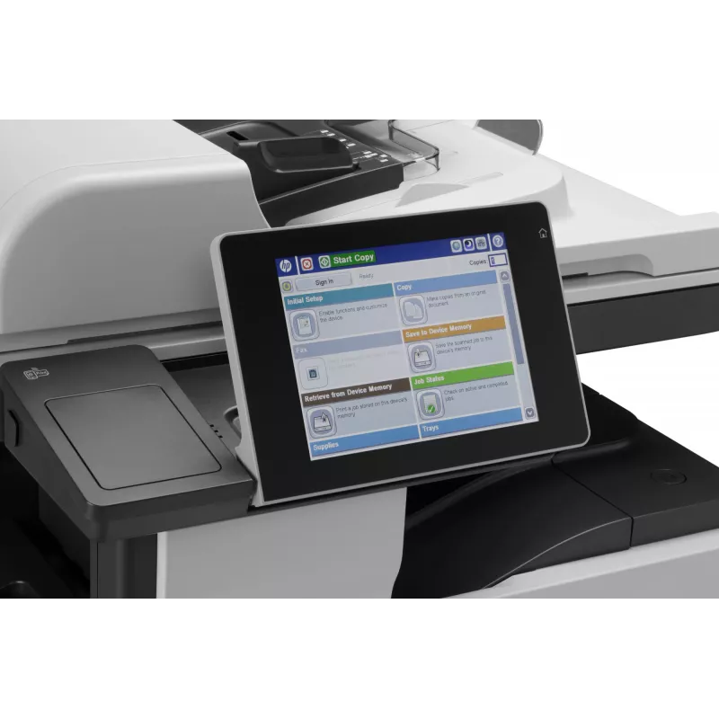 HP LaserJet Enterprise MFP M725dn, laserová, čiernobiela tlač, 1200 x 1200 DPI, A3, priama tlač, čierna, sivá