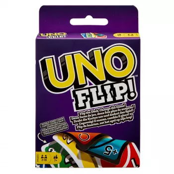 Hry UNO FLIP kartová hra s balíčkom prístupným pre farboslepých pre deti, dospelých a rodinné herné večery