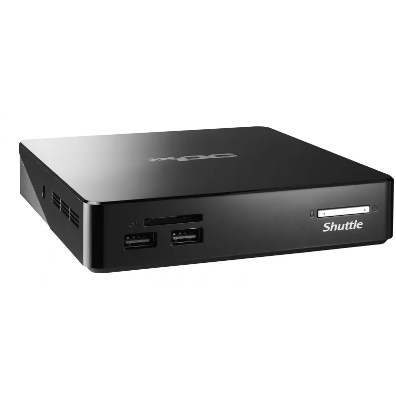 Shuttle XPC nano NS02EV2 Rockchip RK3368 2 GB DDR3L-SDRAM 16 GB eMMC Android 8.1 Nettop Mini PC čierny