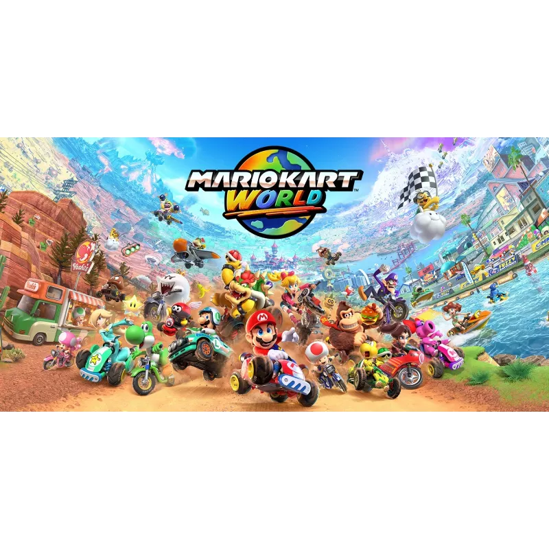 Nintendo Mario Kart World, Nintendo Switch 2, režim pre viacerých hráčov, fyzický nosič