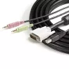 StarTech.com 1,8 m 4-in-1 USB DVI KVM kábel s audiom a mikrofónom