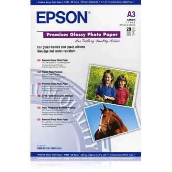 Epson Premium Glossy Photo Paper, DIN A3, 255 g/m², 20 listov