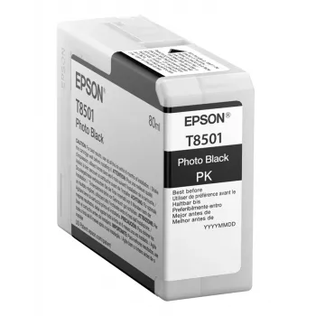 Epson jednotlivé balenie foto čierna T850100, čierna, pigmentový atrament, 80 ml, 1 ks