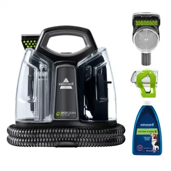 Bissell SpotClean Pet Plus stroj na čistenie kobercov suchý a mokrý čierna, transparentná