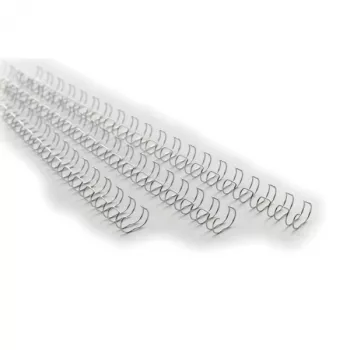 GBC viazací materiál WireBind 10 mm, strieborná, 130 listov, A4, 228 mm, 104 mm, 100 ks