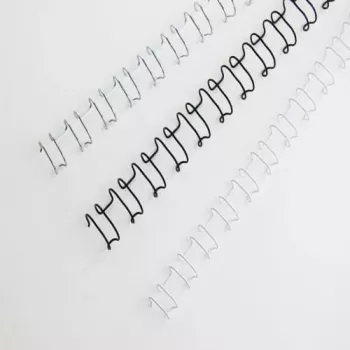GBC viazacie chrbty WireBind 6 mm, čierna, 130 listov, A4, 169 mm, 81 mm, 100 kusov