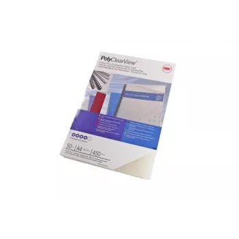 GBC viazacie krycie obaly Poly Clear View A4 450 mikrónov matné, A4, polyvinylchlorid (PVC), transparentná, matná, 0,45 mm, 50 kusov