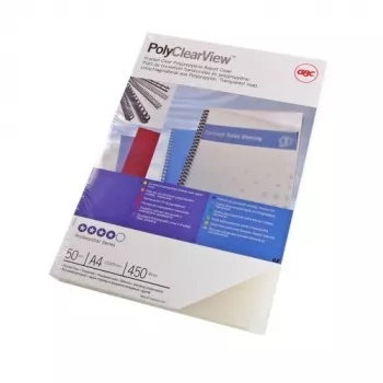 GBC viazacie krycie obaly Poly Clear View A4 350 mikrónov priesvitné, A4, polyvinylchlorid (PVC), transparentná, matná, 0,35 mm, 210 mm
