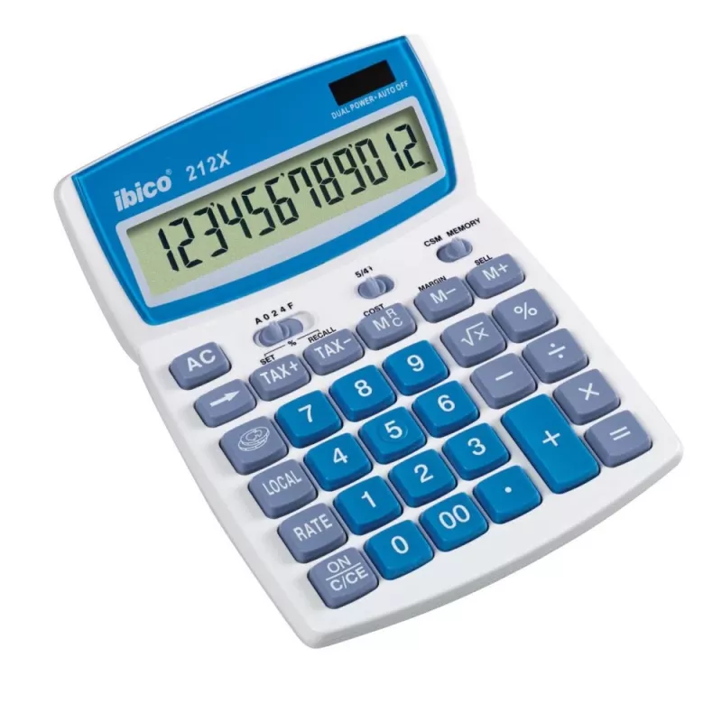 Rexel stolný kalkulátor Ibico 212X 12-miestny, 144 mm, 212 mm, 212 mm