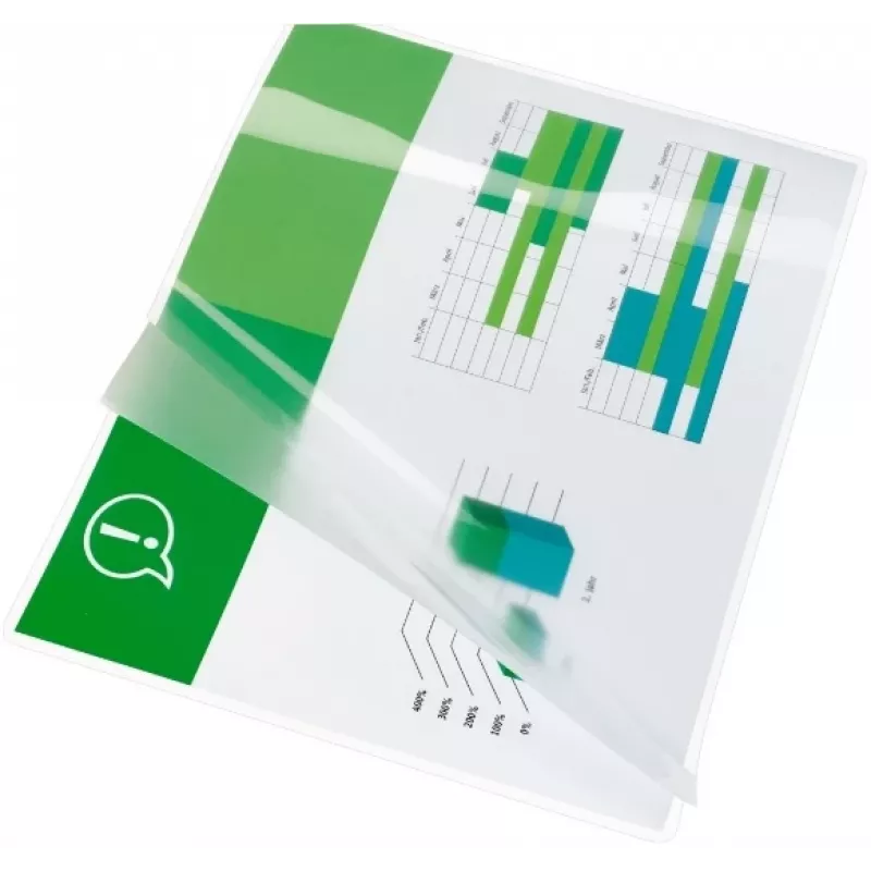 GBC laminovacia fólia A7 125 mikrónov, lesklá, transparentná, A7, 105 mm, 74 mm, 100 ks