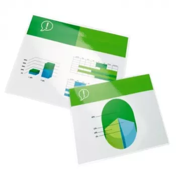 GBC laminovacia fólia A2 125 mikrónov, lesklá, transparentná, A2, 0,125 mm, 100 ks