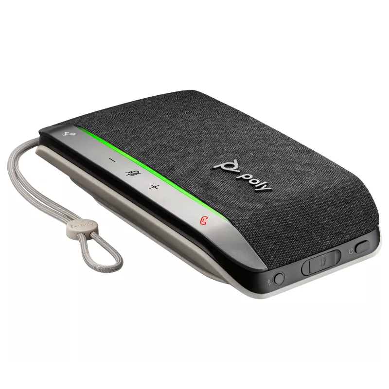 HP Poly Sync 20 USB-A konferenčný reproduktor, PC, strieborná, 0,715 m, IP64, Windows 10, Windows 11, MacOS