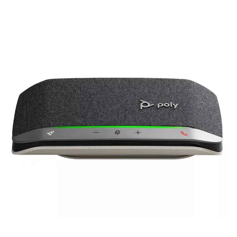 HP Poly Sync 20 USB-A konferenčný reproduktor, PC, strieborná, 0,715 m, IP64, Windows 10, Windows 11, MacOS