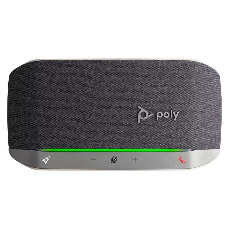 HP Poly Sync 20 USB-A konferenčný reproduktor, PC, strieborná, 0,715 m, IP64, Windows 10, Windows 11, MacOS