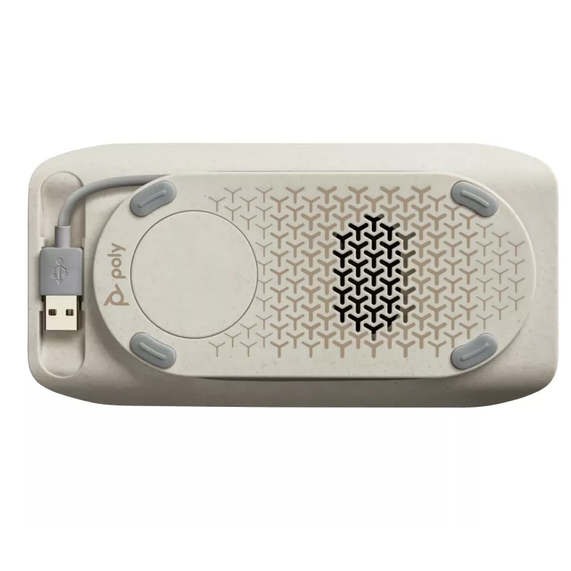 HP Poly Sync 20 USB-A konferenčný reproduktor, PC, strieborná, 0,715 m, IP64, Windows 10, Windows 11, MacOS