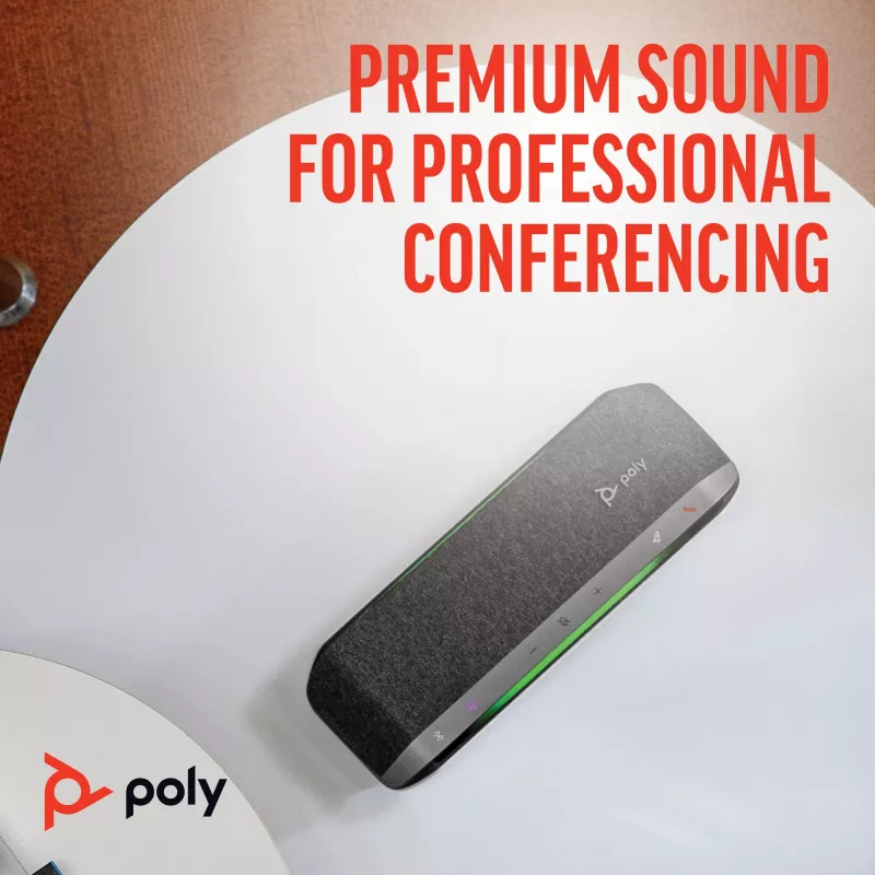 HP Poly Sync 40+ konferenčný reproduktor certifikovaný pre Microsoft Teams USB-A USB-C + adaptér BT700 USB-A