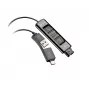 HP Poly DA85 USB na QD čierny adaptér TAA