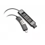 HP Poly DA85-M USB na QD čierny adaptér TAA
